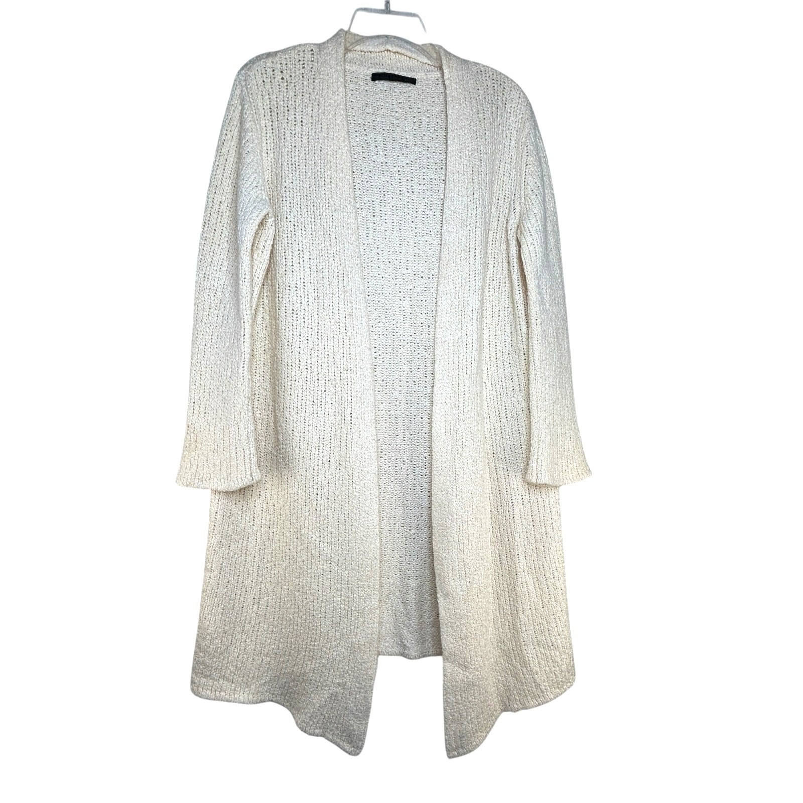 Jenni Kayne Duster Sweater Womens Size Xs Cream Wool Silk Blend